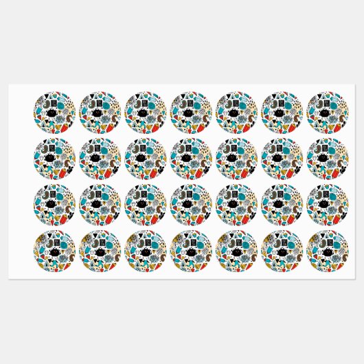 Étiquettes Crazy head (Feuille)