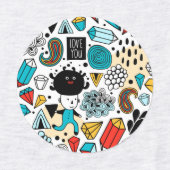 Étiquettes Crazy head (Design 2)