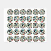 Étiquettes Crazy head (Feuille)