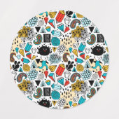 Étiquettes Crazy head (Design 1)