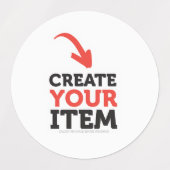 Étiquettes CREATE-YOUR-OUR do-it-yourself Téléchargez votre c (Design 1)