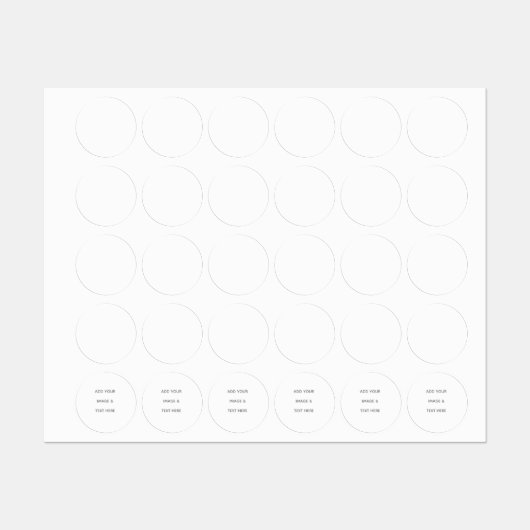 Étiquettes Create Your Own white  (Feuille)