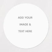 Étiquettes Create Your Own white  (Design 1)