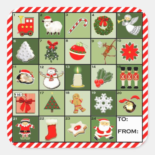 Étiquettes créatives de Noël (Devant)
