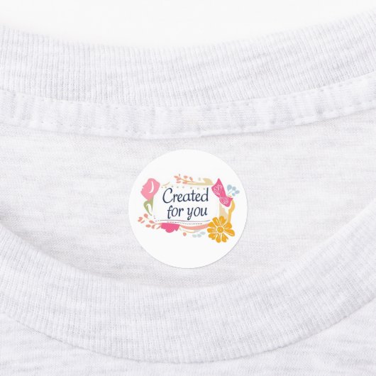 Étiquettes Créé pour vous Coloré (Apposé)