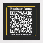 Étiquettes Créer un code QR d'entreprise étanche (Design 1)