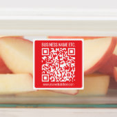 Étiquettes Créez instantanément votre propre code QR | Rouge (Apposé)