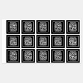 Étiquettes Créez un code QR moderne et étanche instantanément (Feuille)