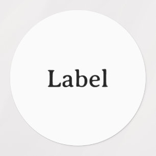 Étiquettes Créez Votre Propre Cercle Personnalisé Simple Étan