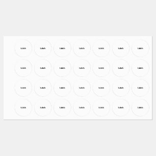 Étiquettes Créez Votre Propre Promotion de Marque Simple