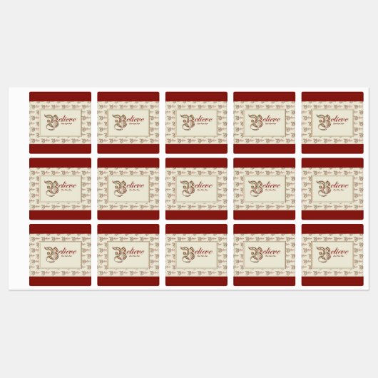 Étiquettes Croire (Feuille)