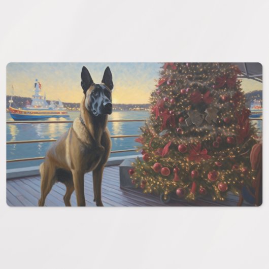 Étiquettes Croisière de Noël de Malinoi en Belgique : Pawsome (Design 1)