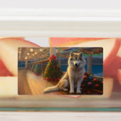 Étiquettes Croisière de Noël Malamute en Alaska : Pawsome Hol (Apposé)