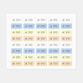 Étiquettes Custom clothing Label for crafter with pet icon (Feuille)