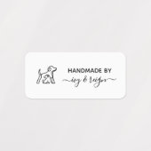 Étiquettes Custom clothing Label for crafter with pet icon (Design 1)