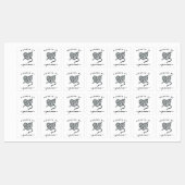 Étiquettes Custom Crochet Iron on Label for crafter (Feuille)