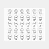 Étiquettes Custom Logo and Text Square Fabric Clothing Labels (Feuille)