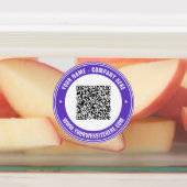 Étiquettes Custom QR Code and Text Business Labels Example (Apposé)