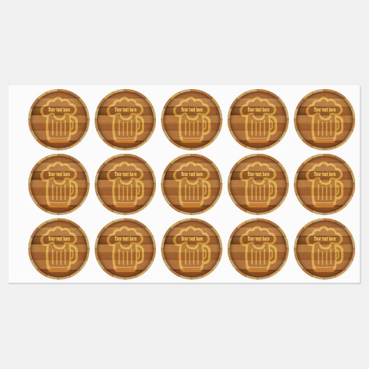 Étiquettes Customisez votre bière (Feuille)