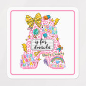 Étiquettes Customizable “A is for” Alphabet Art – Inspiration (Design 2)
