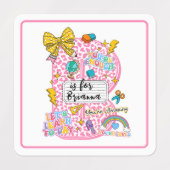 Étiquettes Customizable “B is for” Alphabet Art – Inspiration (Design 2)