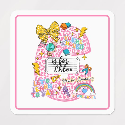 Étiquettes Customizable “C is for” Alphabet Art – Inspiration (Design 1)