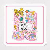 Étiquettes Customizable “H is for” Alphabet Art – Inspiration (Design 2)