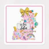 Étiquettes Customizable “J is for” Alphabet Art – Inspiration (Design 2)