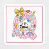 Étiquettes Customizable “Q is for” Alphabet Art – Inspiration (Design 2)