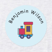 Étiquettes Cute and Simple Transportation Custom Name Kids (Design 1)