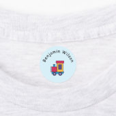 Étiquettes Cute and Simple Transportation Custom Name Kids (Apposé)