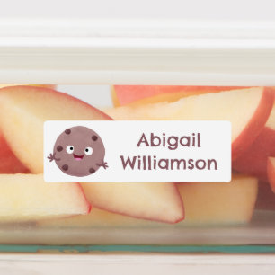 Étiquettes Cute chocolate chips biscuit dessin animé personna