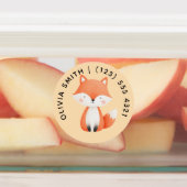 Étiquettes Cute Customizable Animals Kid's Labels  (Apposé)