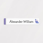 Étiquettes Cute Dino & Rainbow Waterproof /Fer On Nom Étiquet (Design 1)