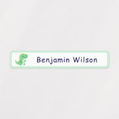 Étiquettes Cute Dinosaur Custom Kids Name  (Design 1)