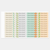 Étiquettes Cute Dinosaures Garde de jour Nom de l'école Vêtem (Feuille)