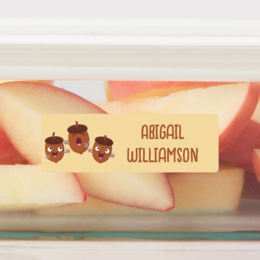 Étiquettes Cute happy cors chantant dessin animé personnalisé (Apposé)