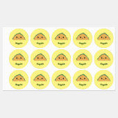 Étiquettes Cute Kawaii Tacos (Feuille)