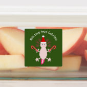Étiquettes Cute Noël Axolotl Custom (Apposé)