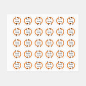 Étiquettes Dachshund Dachshund Saucisse Nom du chien (Feuille)