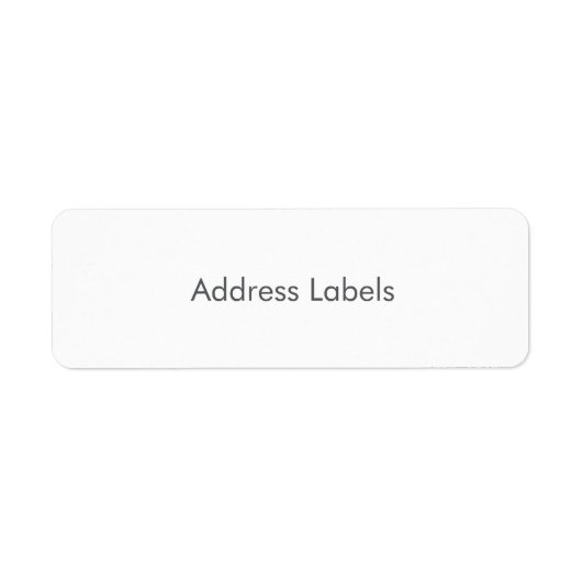Étiquettes d'adresse (Devant)