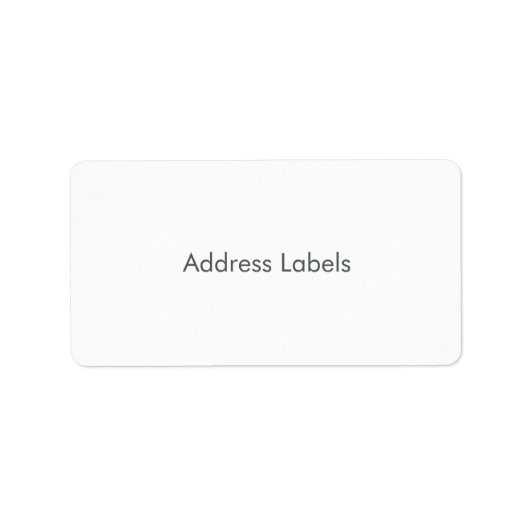Étiquettes d'adresse (Devant)