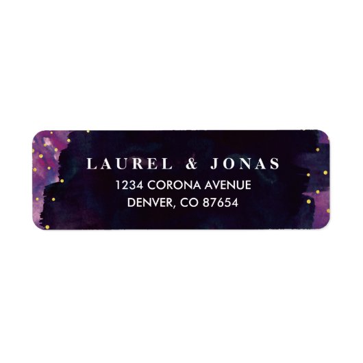 Étiquettes d'adresse Abstrait de retour noir moder (Devant)