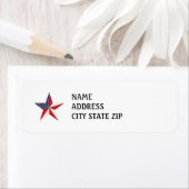 Étiquettes d'adresse American Star Return (En situation)