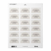 Étiquettes d'adresse Architecturales Modernes (Feuille entière)