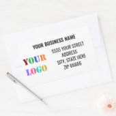 Étiquettes d'adresse avec nom de logo de marque pe (Enveloppe)