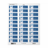 Étiquettes d'adresse Blue Martini (Feuille entière)