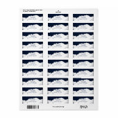 Étiquettes d'adresse céleste de ciel nocturne étoi (Feuille entière)