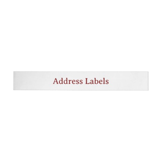 Étiquettes d'adresse classiques (Individual)