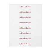Étiquettes d'adresse classiques (Feuille)